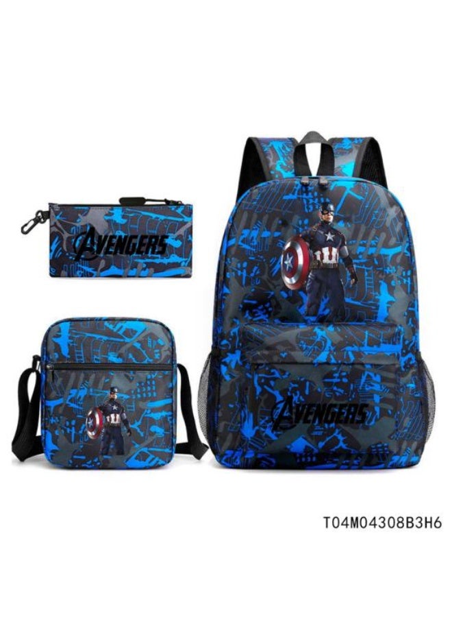 Anime element backpack three-piece set, exquisite design, powerful storage super intimate - 545  - Image 1