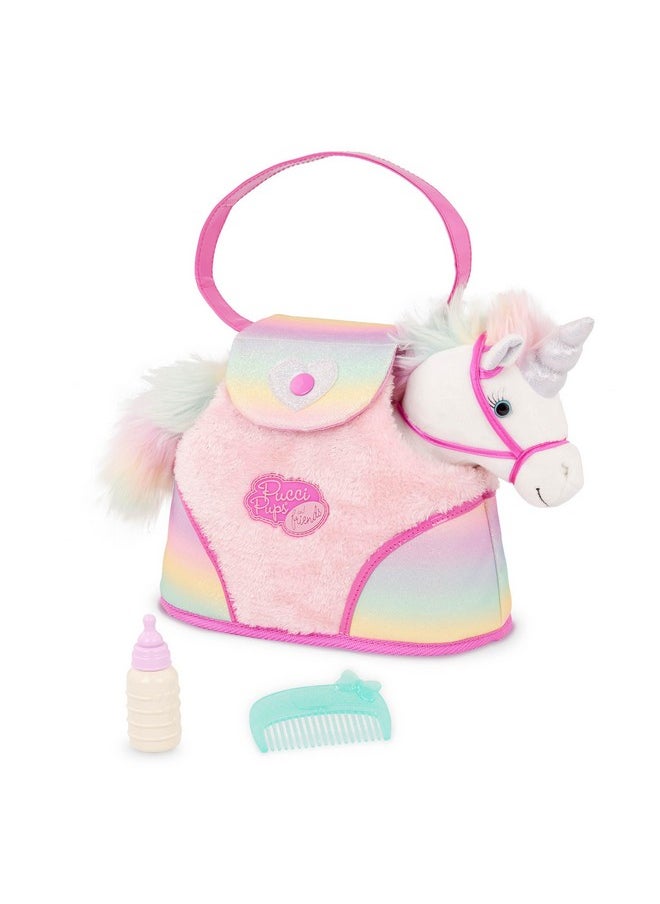 Pucci Pups Pucci Pups - Plush Unicorn - Stuffed Animal - Carrier Bag - Comb & Bottle - Kids 3 Years +  - Image 5