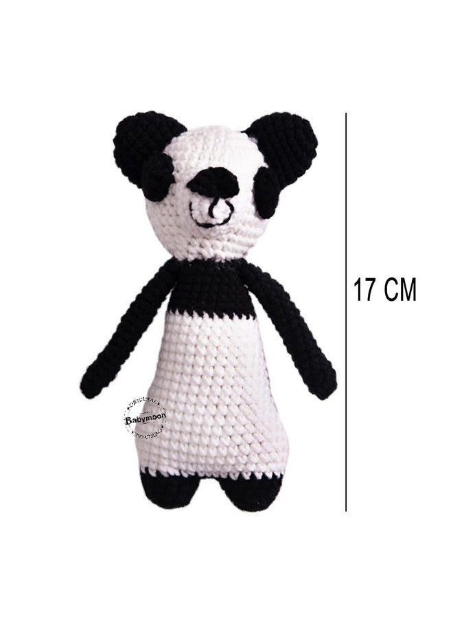 BabyMoon BabyMoon Small (17 Cm) Handmade Knitted Crochet Stuffed Animal Baby Kids Photography Shoot Props Organic Toys,White  - Image 3