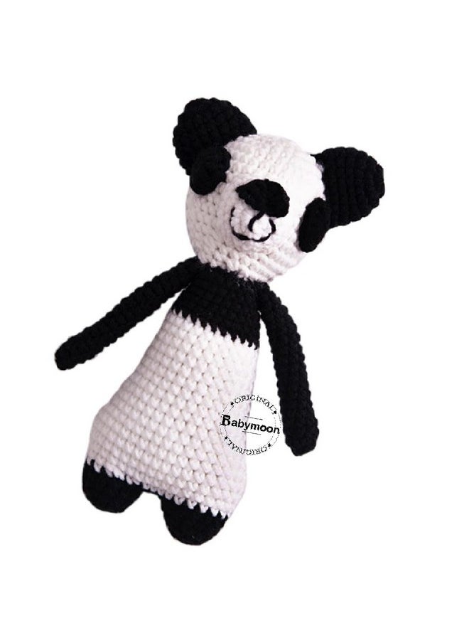 BabyMoon BabyMoon Small (17 Cm) Handmade Knitted Crochet Stuffed Animal Baby Kids Photography Shoot Props Organic Toys,White  - Image 2