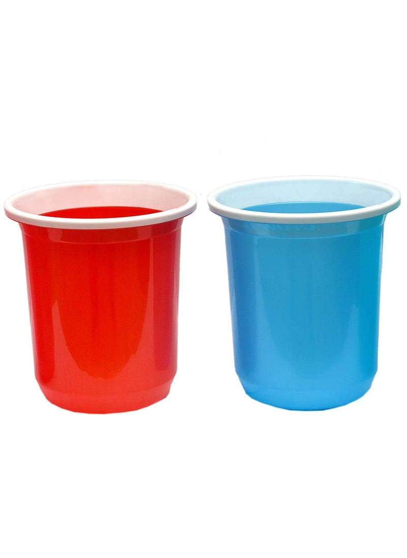 Eurohaus Eurohaus Portable Waste BinDust binRubbish binTrash CanGarbage BinHomeware 2 Piece Multicolor Crow 
