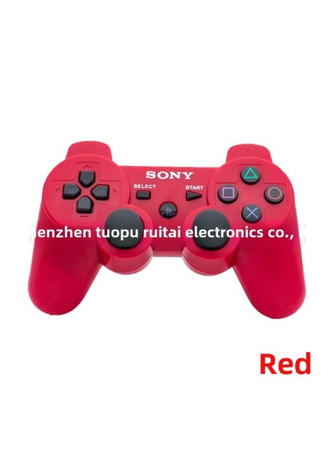 وحدة تحكم ألعاب Ps3 لاسلكية تعمل بالبلوتوث، زر عالمي، بيع مباشر من الشركة المصنعة عصا تحكم ألعاب الكمبيوتر الرقمية - لون المنتج: أحمر