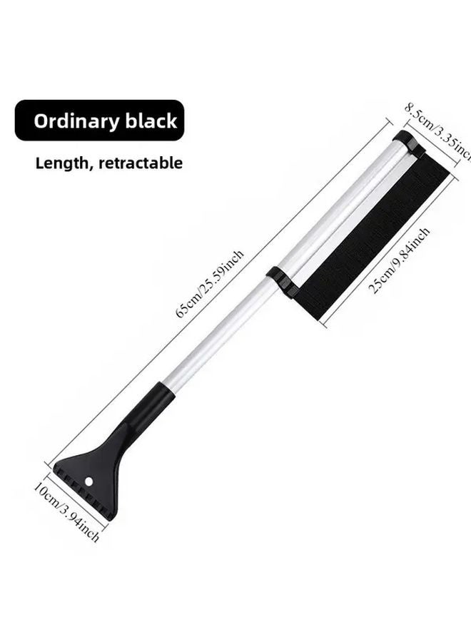 Multifunctional Retractable Snow Shovel Aluminum Alloy Telescopic Car Cleaning Tool ABS Plastic Handle - Image 4
