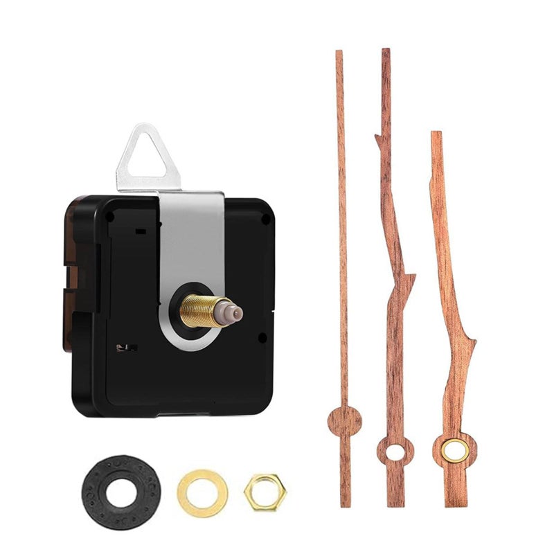 Clock Movement Mechanism Kit Long Shaft Quiet Color C Wood Hands Making Supplies - Image 2