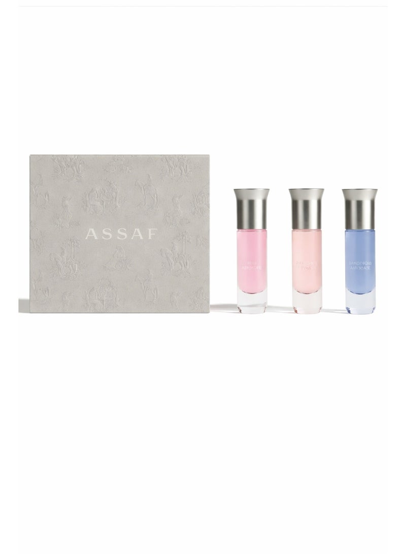 مجموعة عطور أروغيت، 3 × 25 مل - مجموعة هدايا عطور فاخرة صغيرة للنساء | ماء عطر يدوم طويلاً | مجموعة عطور أنيقة بحجم مناسب للسفر