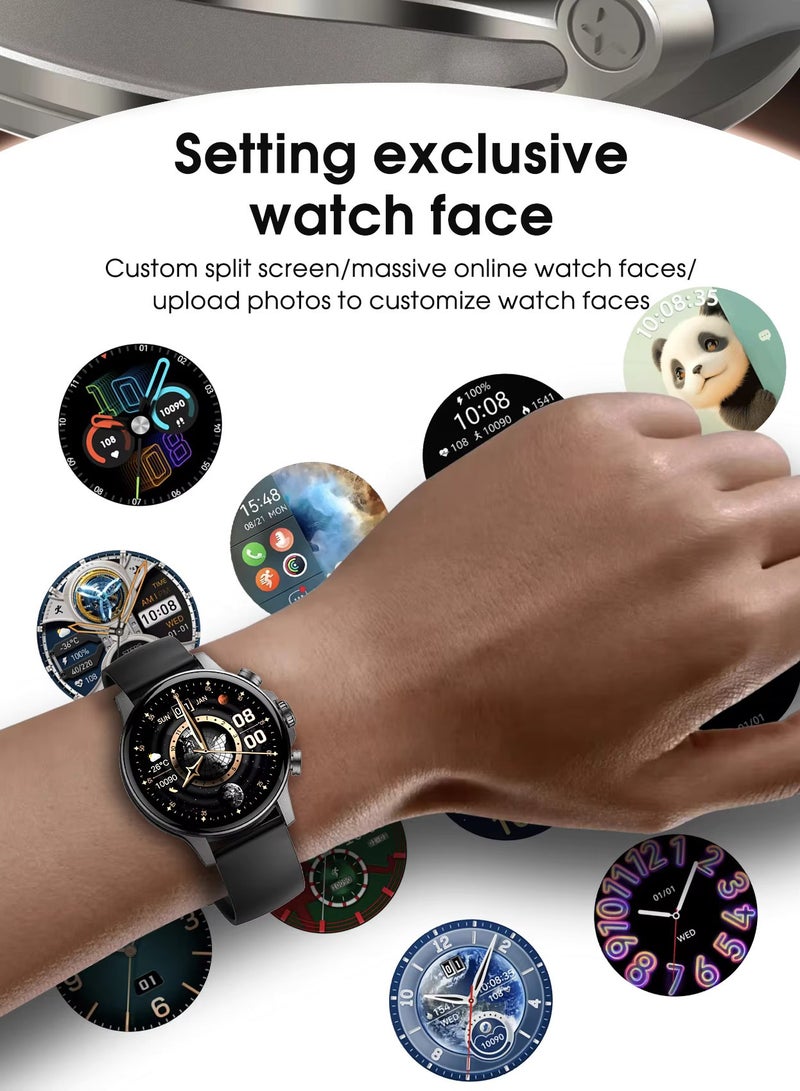 LDNIO Smart Watch with Bluetooth Calling (UPGRADED 2025), 1.58" HD Touchscreen, 14-Day Battery Life, 100+ Sports Modes, Sleep & Heart Rate Monitor, Magnetic Charging, Voice Assistant & Camera Control – iOS & Android Compatible - ISO Certified - Image 5