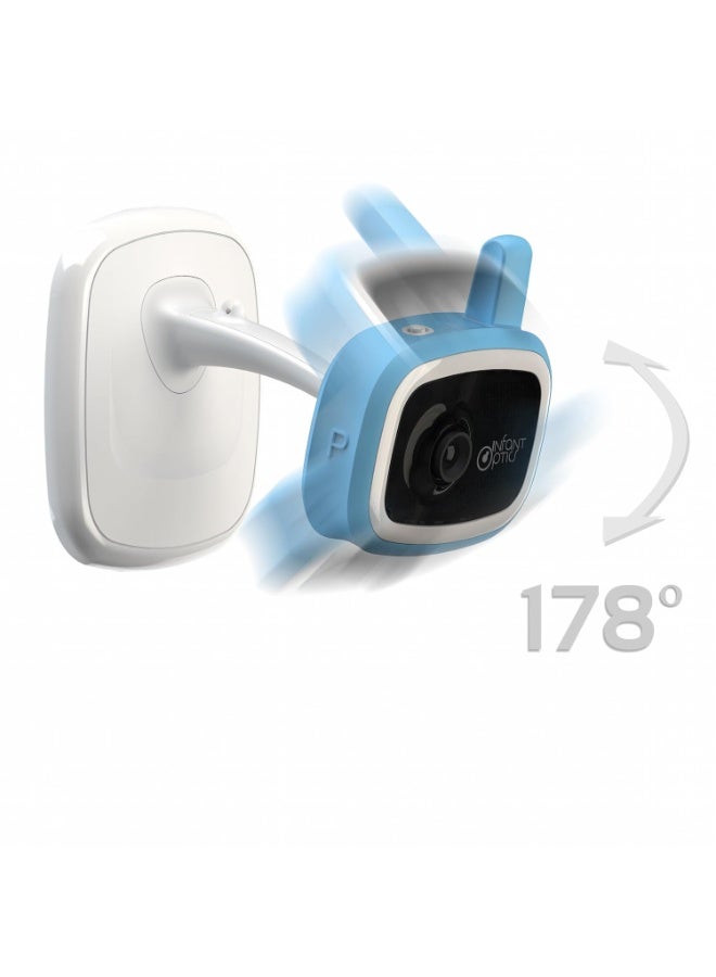 إنفانت أوبتكس جهاز مراقبة الأطفال بالفيديو المحمول Infant Optics DXR-5+، أزرق/أبيض - Image 4
