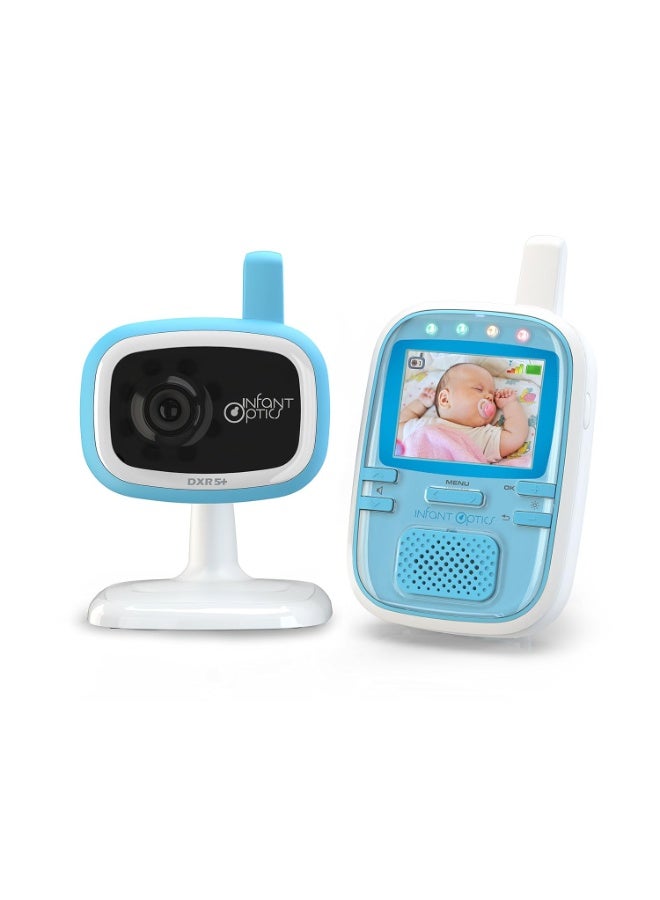 إنفانت أوبتكس جهاز مراقبة الأطفال بالفيديو المحمول Infant Optics DXR-5+، أزرق/أبيض - Image 3