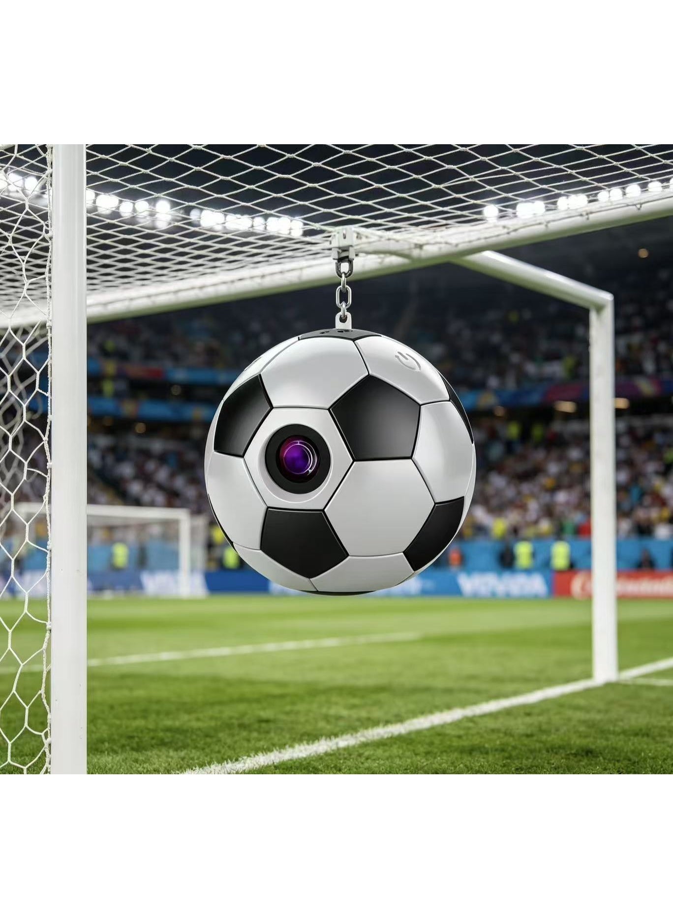 Mini Football Camera 1080P HD Sports WIFI Camera Auto Focus Portable Wireless Keychain Camera Outdoor Photography Backpack Charm World Cup Gift