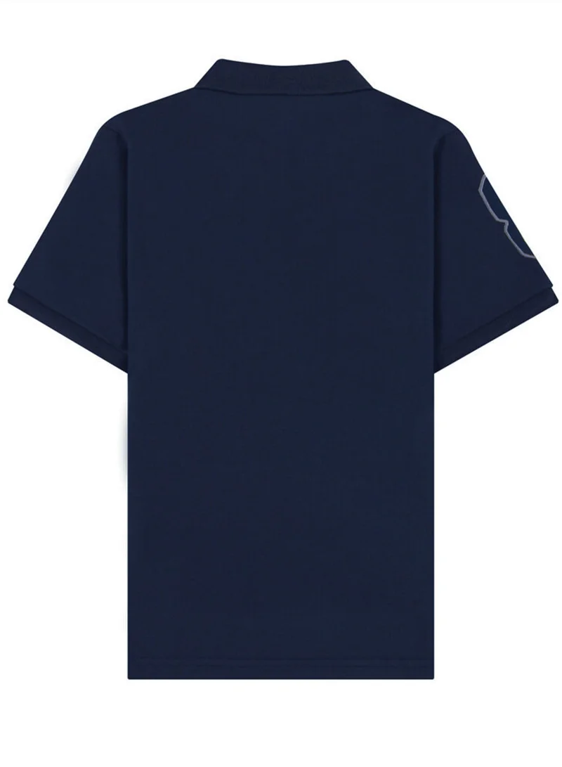 جيوردانو Kid's Cotton Polo with Napoleon Embroidery