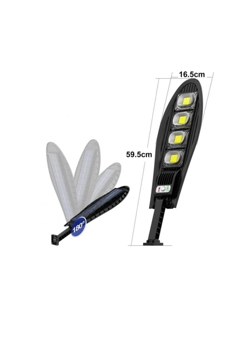 "Solar Light –  Waterproof Outdoor Street Lamp with Remote Control, Motion Sensor & Energy-Saving LED for Home & Garden" White - Image 1