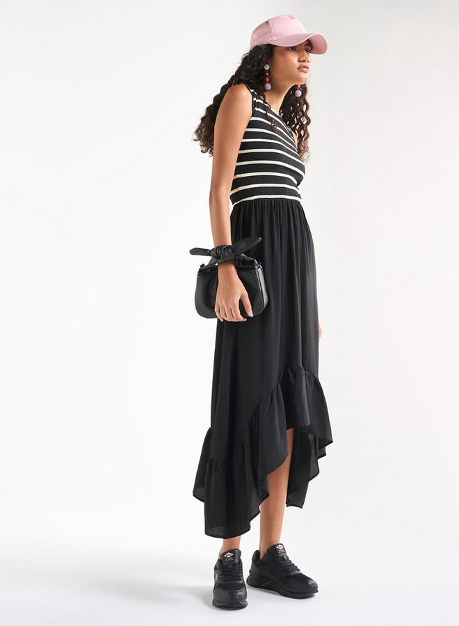 Splash FAV Striped High-Low Dress - Image 2