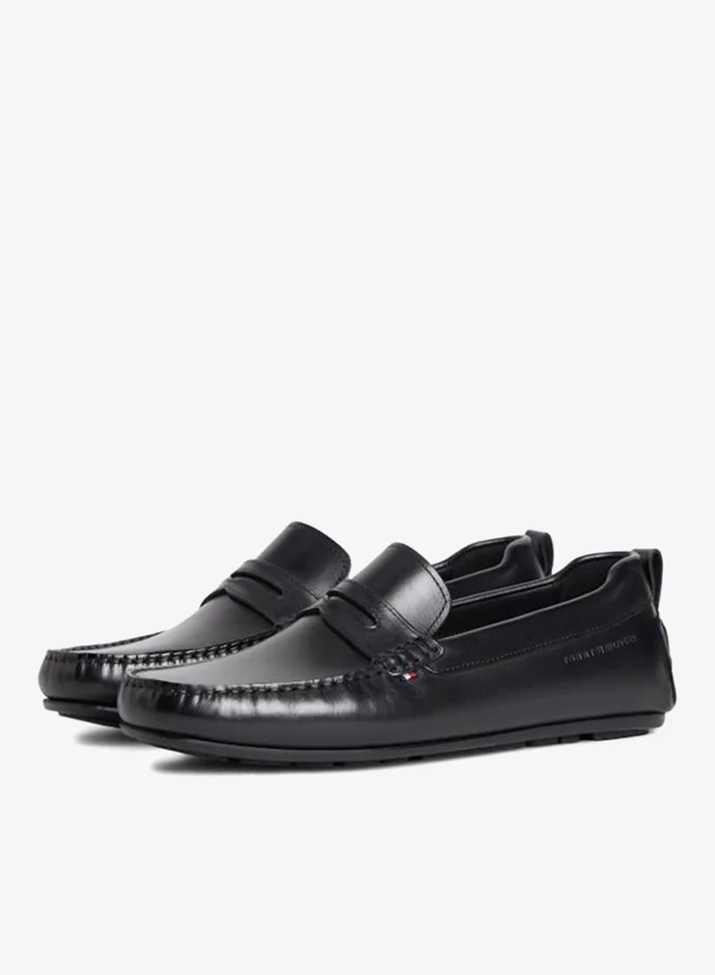 TOMMY HILFIGER Black Core  Leather Driver for Men | Best Price UAE