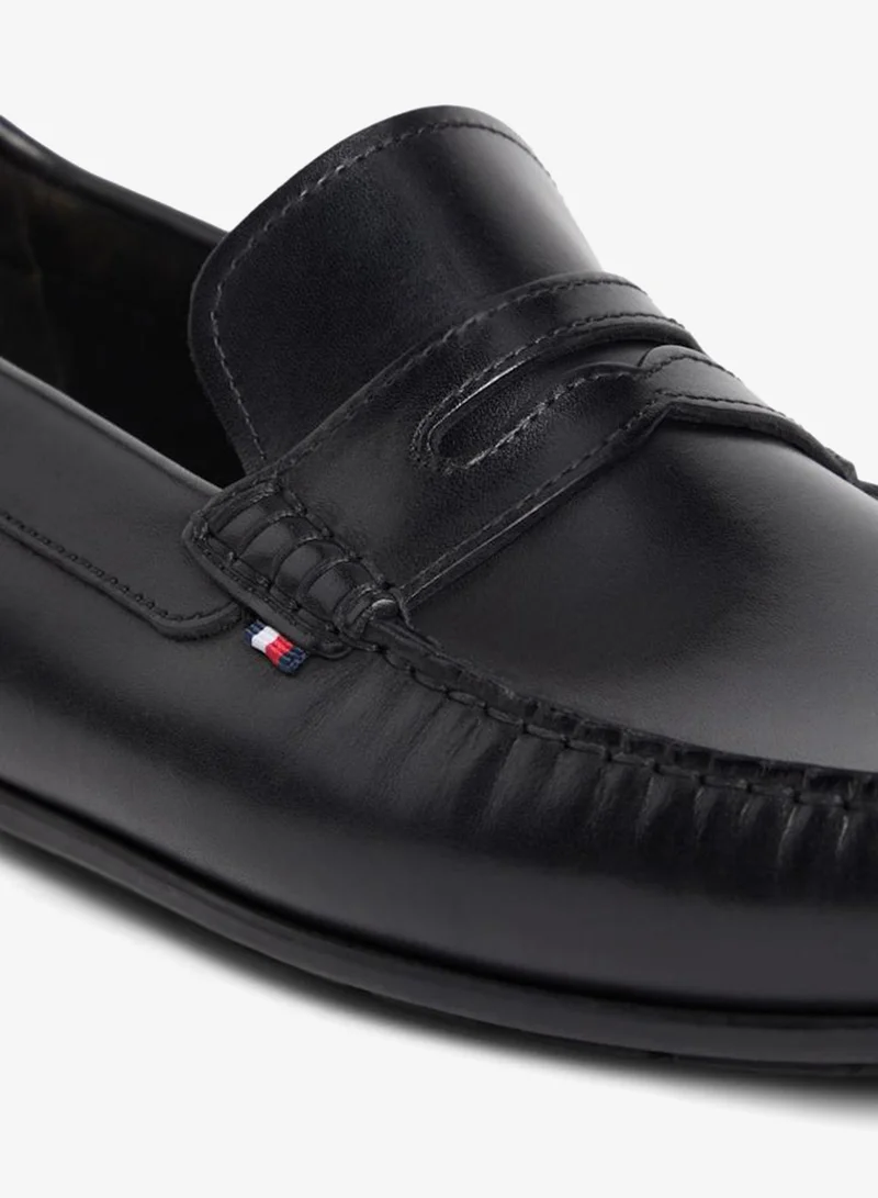 TOMMY HILFIGER Black Core  Leather Driver for Men | Best Price UAE