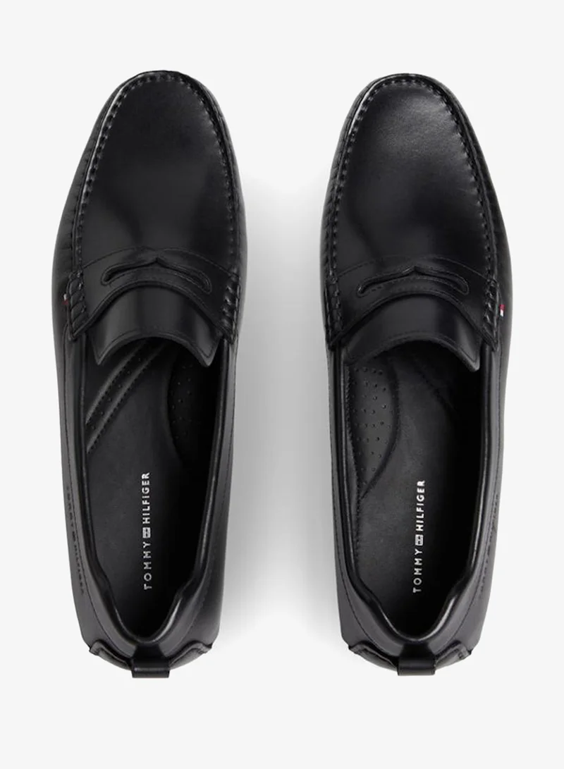 TOMMY HILFIGER Black Core  Leather Driver for Men | Best Price UAE