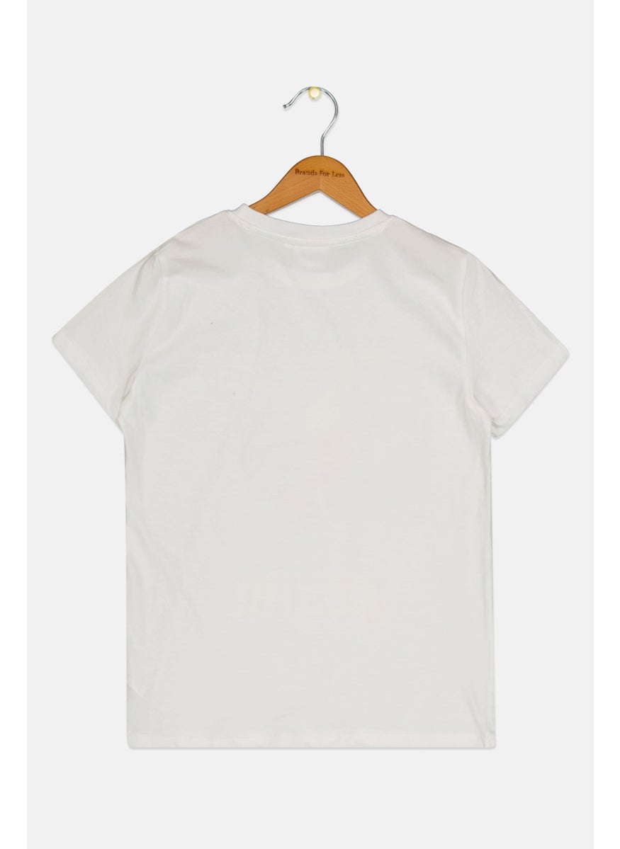 Gremlins Kids Girl Graphic Printed Top, White Combo  - Image 2