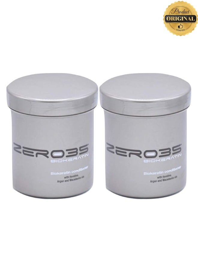 zero35 - 2 Pieces Biokeratin Conditioner With Keratine And Argan And Macadamia Oils 500ML - Image 1