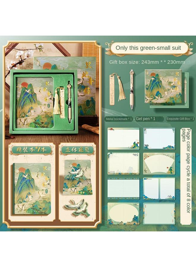 Bluejw Hand Account Book Suit Gift Box Cute Girl's Hand Account Book Cane Book Pupils Children's Tools For Making Cane - Image 1