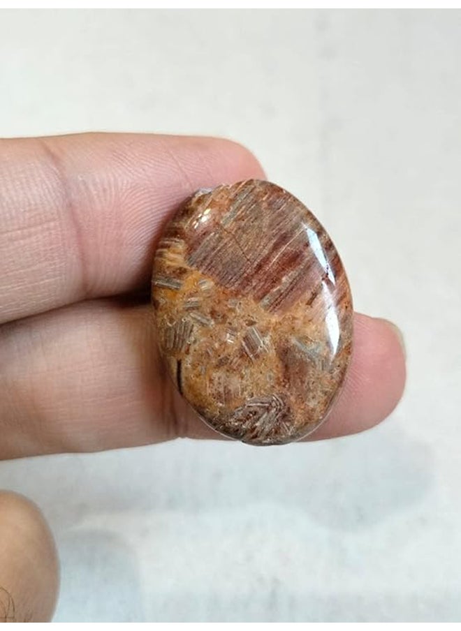 Generic - Natural Jasper Agate Double Face Gemstone Ring Or Pendant Jewelry Making - Image 1