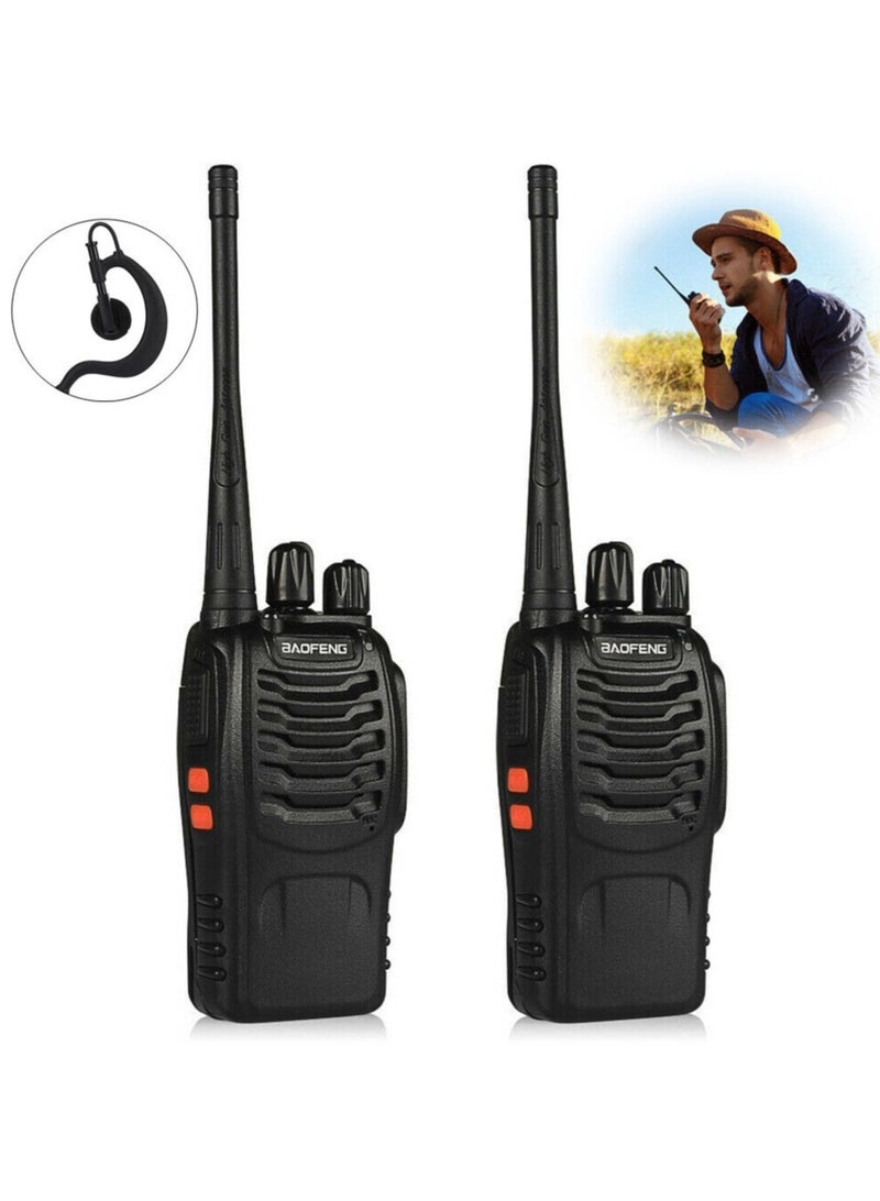 عرض خاص: قطعتان من أجهزة الراديو FM عالية الطاقة بقدرة 5 واط مع 128 قناة. - Image 1