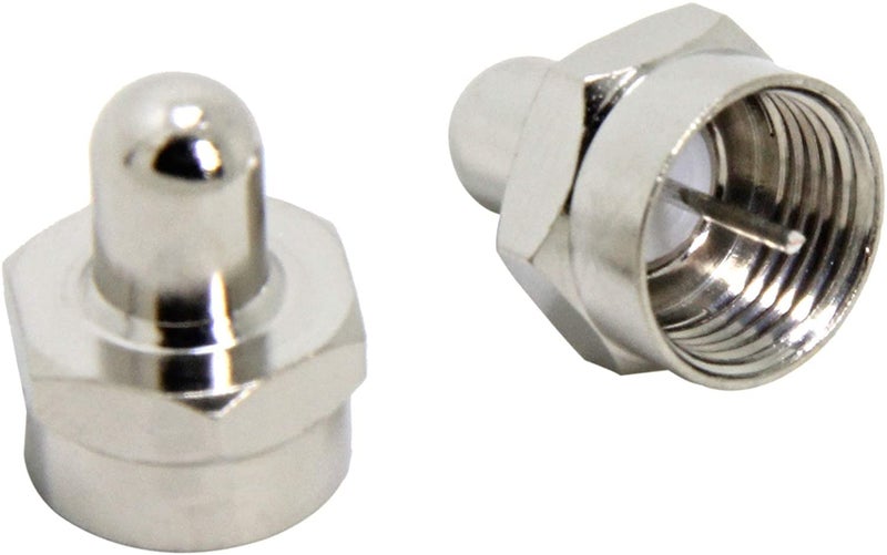 RFAdapter F Termination Cap, Coax Terminator, 20 Pack, 75 Ohm Terminator for Ports on Splitter, AMP, Coaxial Cable, TV Antenna, Wall Plates - Image 1