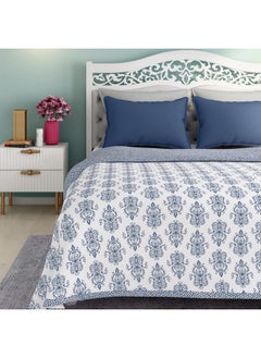 Wakefit Wakefit Blanket | 110 GSM | Blanket Double Bed, Dohar Double Bed, Dohar, AC Blanket Double Bed, Quilt for Double Bed, Quilt, Diwali Gifts Blankets, Reversible (Susane Blue : 82x90 inch - Pack of 1)  - Image 2