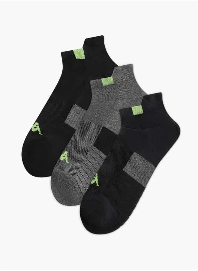 Kappa Set of 3 - Kappa Logo Detail Ankle Length Socks