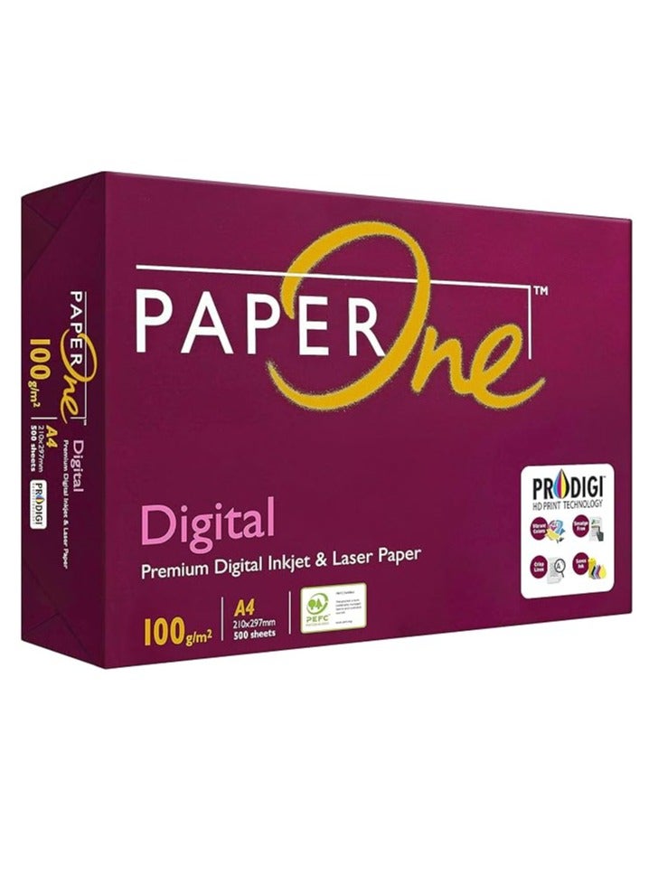 PaperOne ورق PaperOne™ الرقمي الممتاز، 100 جرام، مقاس A4، 500 ورقة في رزمة - Image 1