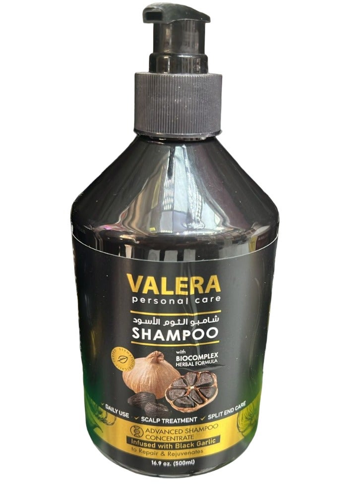 Valera Shampoo Black Garlic With Blocomplex Herbal Formula 500 ML