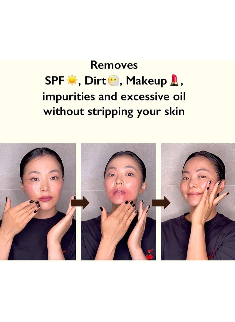haruharu Wonder - Haruharu Wonder Black Rice Moisture Deep Cleansing Oil 5.1 fl oz/150 ml | Korean Facial Cleanser and Makeup Remover | Vegan Not Tested on Animals | Jojoba Seed Oil and Macadamia Seed Oil - Image 1