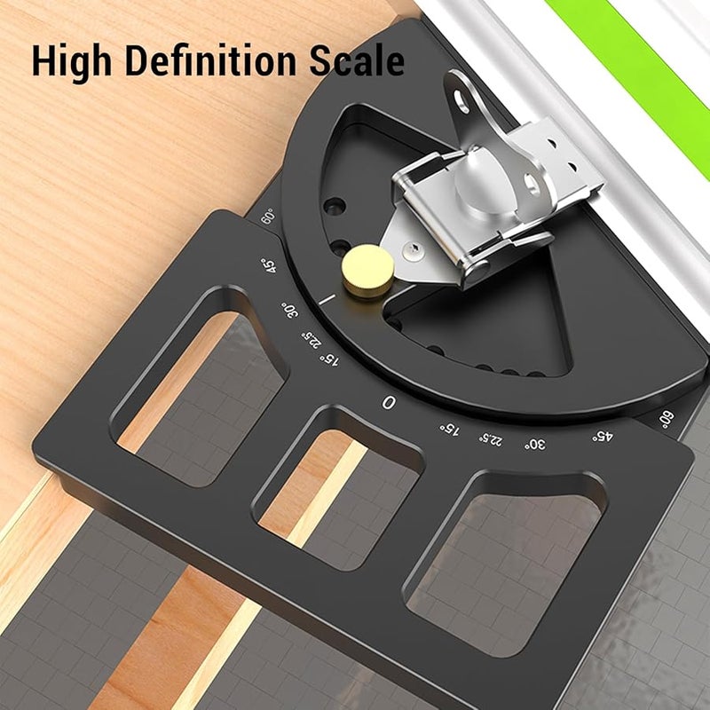 منشار تريتون المسار مربع قابل للتعديل زاوية دليل الألومنيوم 60 إلى 60 درجة أداة النجارة - Image 4