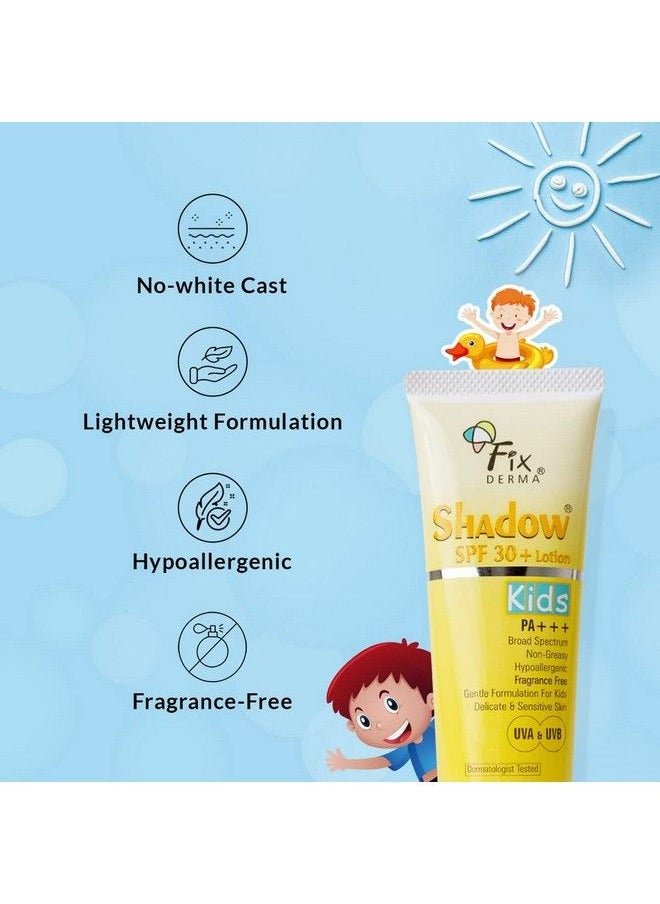 FIXDERMA Shadow Sunscreen Spf ; Sunscreen For Oily Skin & Dry Skin ; Sun Screen Protector Spf (Spf30 Kids Lotion)  - Image 5