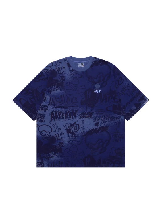 ايه ايه بي إي Moonface logo grafitti tee