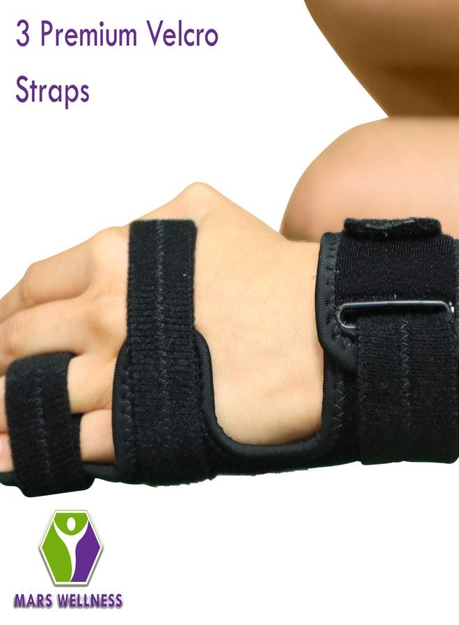 MARS WELLNESS Boxer Fracture Splint - 4th or 5th Metacarpal Splint Hand and Finger Brace - Broken Fingers, Wrist, Pinky and Hand Immobilizer - Small/Medium - Image 5