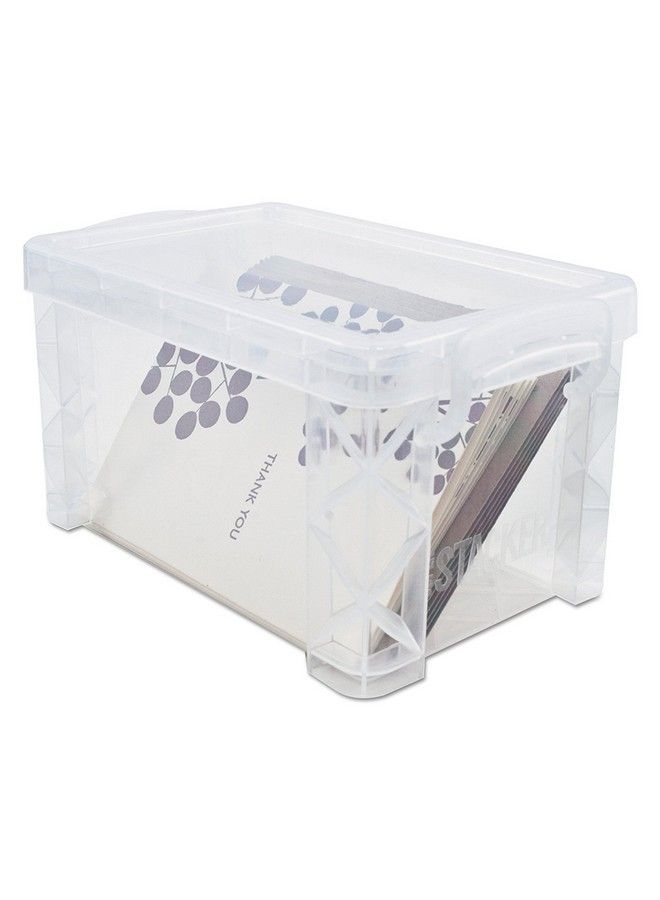 Advantus 40307 Super Stacker 3" X 5" Index Card Box Clear 3 Boxes (40307) - Image 4