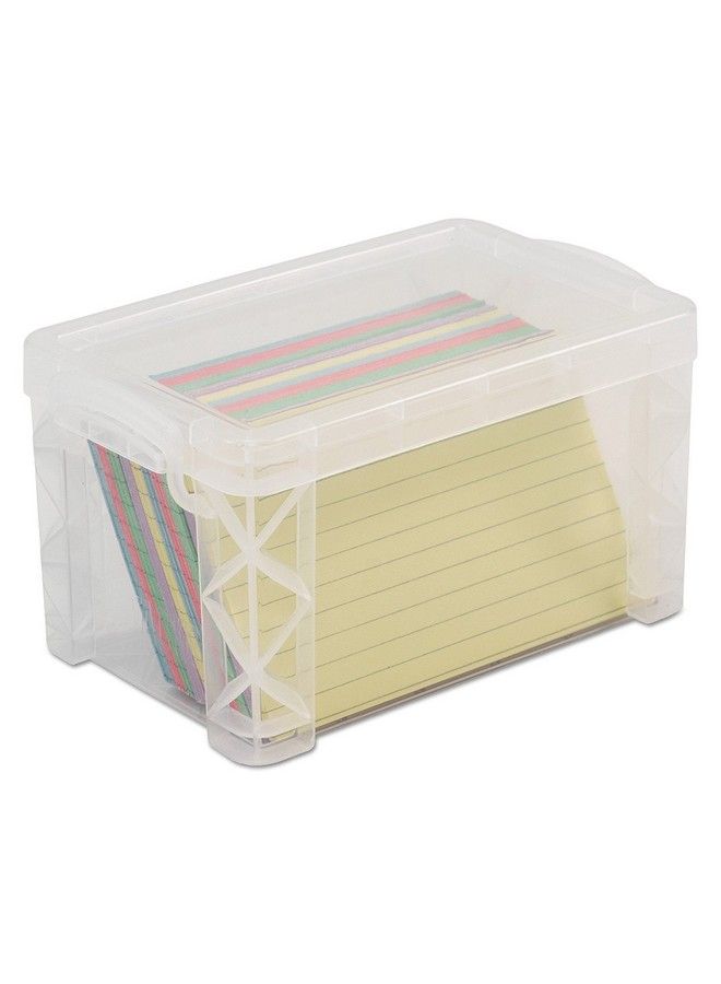 Advantus 40307 Super Stacker 3" X 5" Index Card Box Clear 3 Boxes (40307) - Image 3