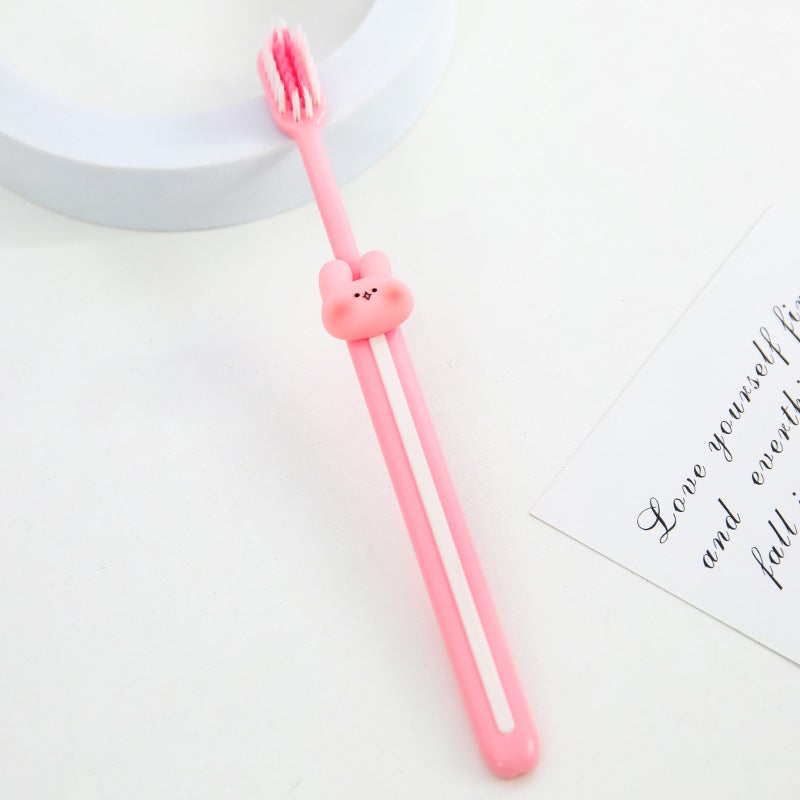 Generic Cute Cartoon Soft Bristle Toothbrush Candy Color for Home Use Bunny 
