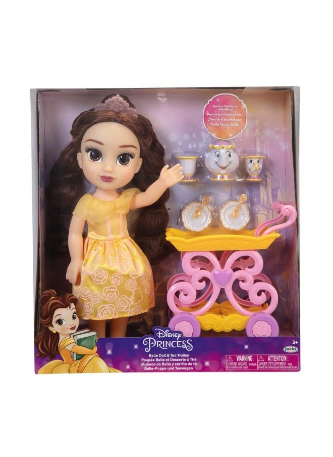Disney Princess Belle Doll & Tea Trolley Playset  - Image 2