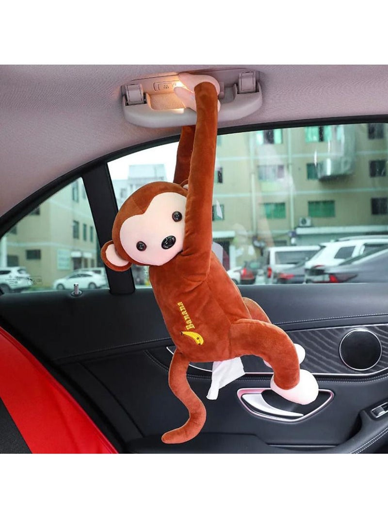 SFMW - Car Hanging Tissue Box with Monkey Design - Image 1