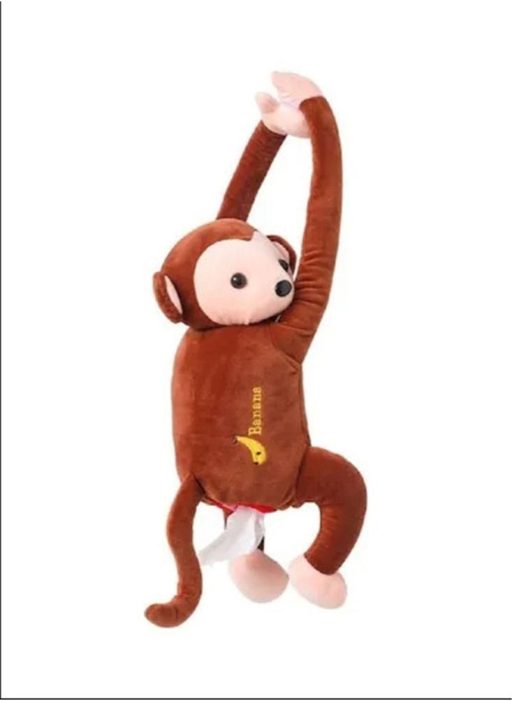 SFMW - Car Hanging Tissue Box with Monkey Design - Image 1