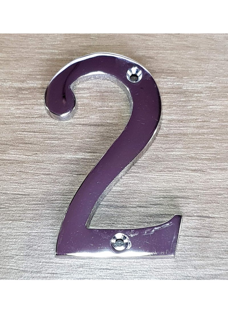 ESPLANADE eSplanade 4 Brass House Hotel Door Number Plaque Numeric Numerical Digit 09 2 Two  - Image 3