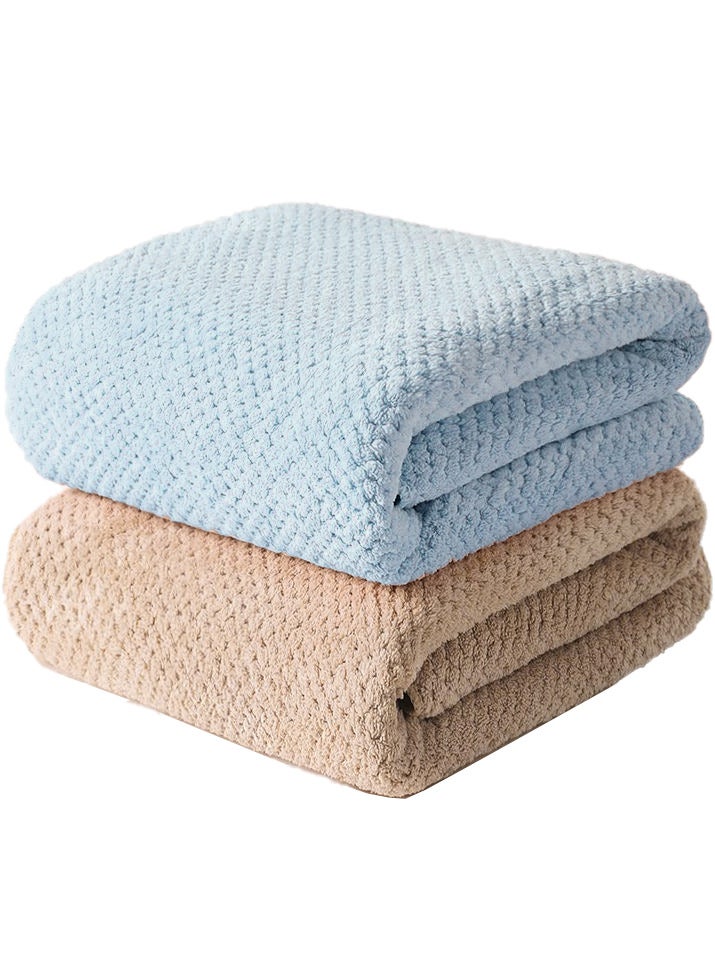 Microfiber Towel 90x160 cm 2 PCS Bath Towel Microfiber Soft, Durable and Light Weight  - Image 1