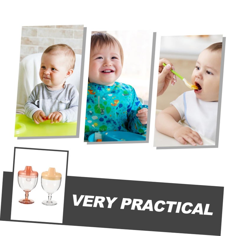 Plastic Highball Cups Pack Toddler Drinking Handles Spill Proof Juice Milk Containers Sturdy Lightweight Infants Children - Image 4