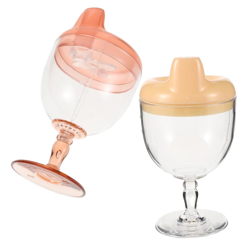 Plastic Highball Cups Pack Toddler Drinking Handles Spill Proof Juice Milk Containers Sturdy Lightweight Infants Children - Image 2