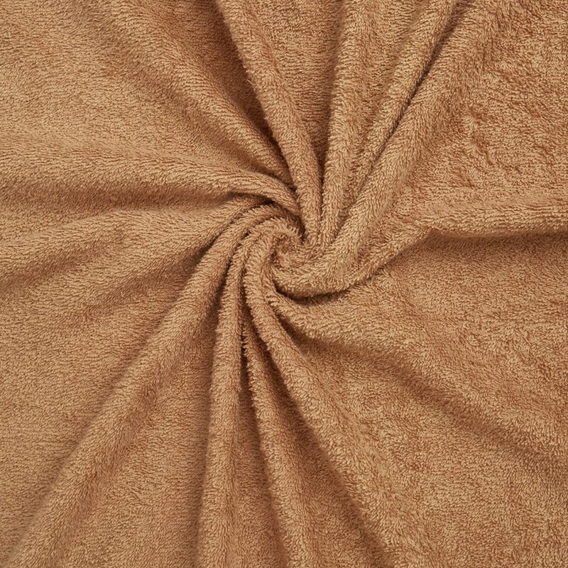 Welspun 100% Cotton Bath Towel Quick Dry HIGH Absorbency Attractive Border (Solid 70CMX150CM)-TAN - Image 5