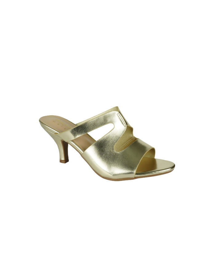 Michelle Morgan Michelle Morgan Ladies Kitten Heel 213RC003 Gold  - Image 1