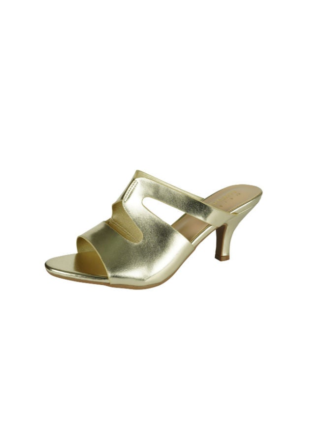 Michelle Morgan Michelle Morgan Ladies Kitten Heel 213RC003 Gold  - Image 3
