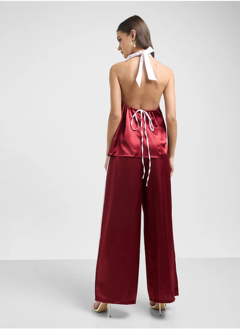 ELLA Halter Neck Top & Pant Set