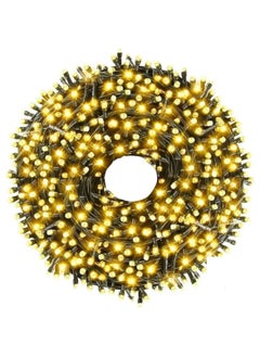 Yuwell 10 Meter 100 LED String Lights Decoration Lights Warm White Light 8 Modes Led Light Black Wire For Home Decorations Ramadan Lights Indoor & Outdoor Decoration Ramadan Decoration Light Diwali Lights Curtain Lights With 3-Pin UK Plug  - Image 4