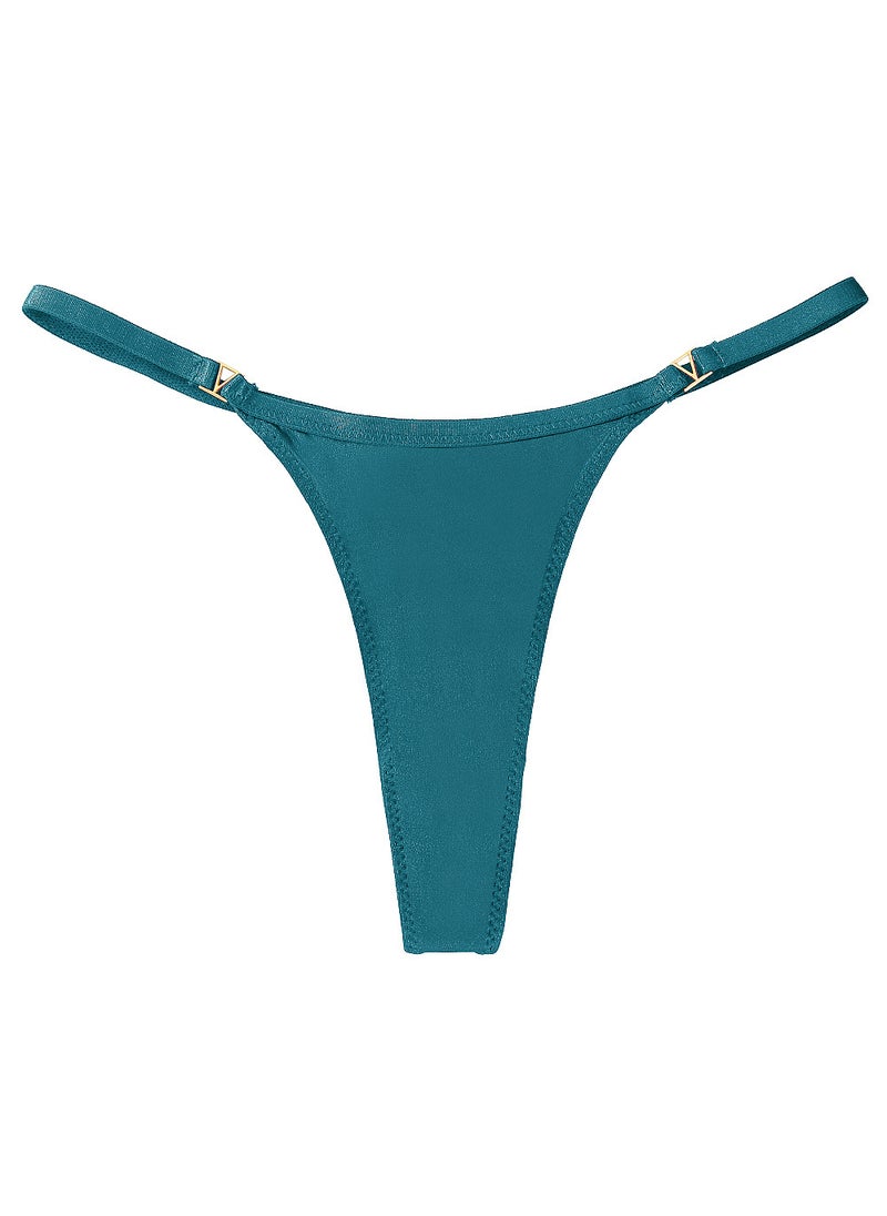 Generic - Seamless Ice Silk Thong Panties Breathable Comfortable Shrimp powder - Image 1